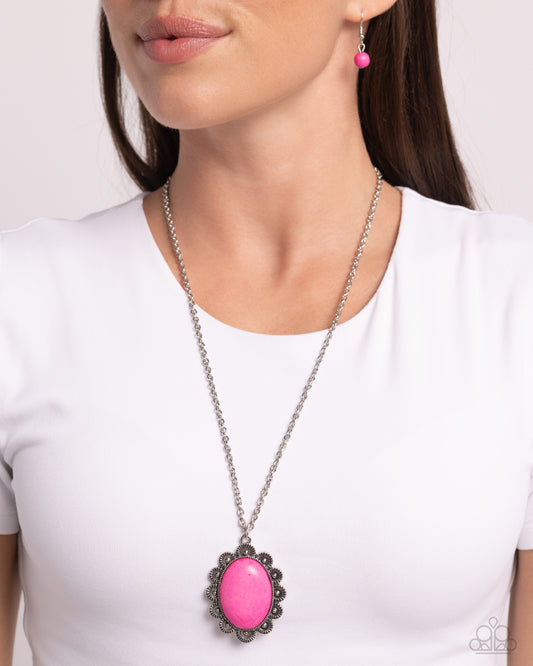 Paparazzi Daisy Dotted Deserts - Pink Necklace