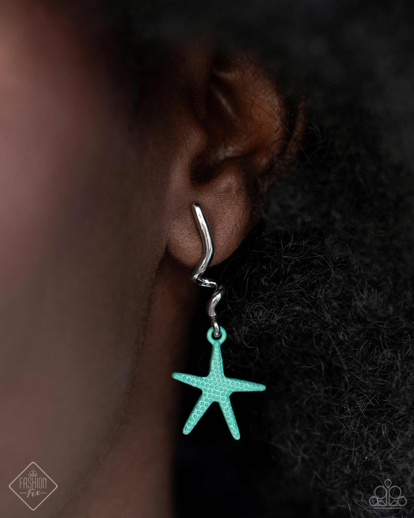 Paparazzi Written in the STARFISH - Blue Earrings