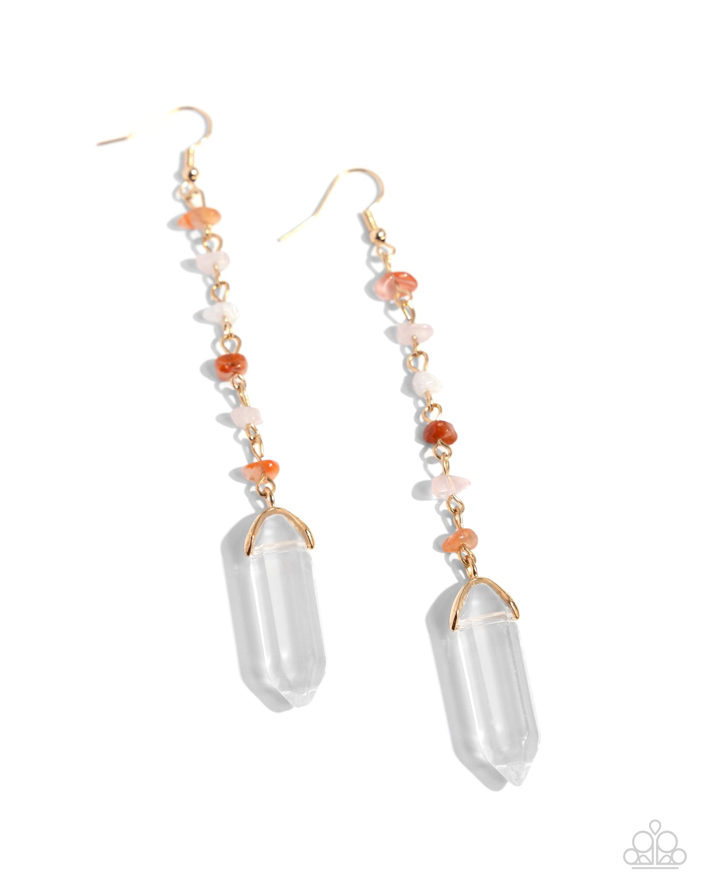 Paparazzi Quartz Qualification - Orange Earrings