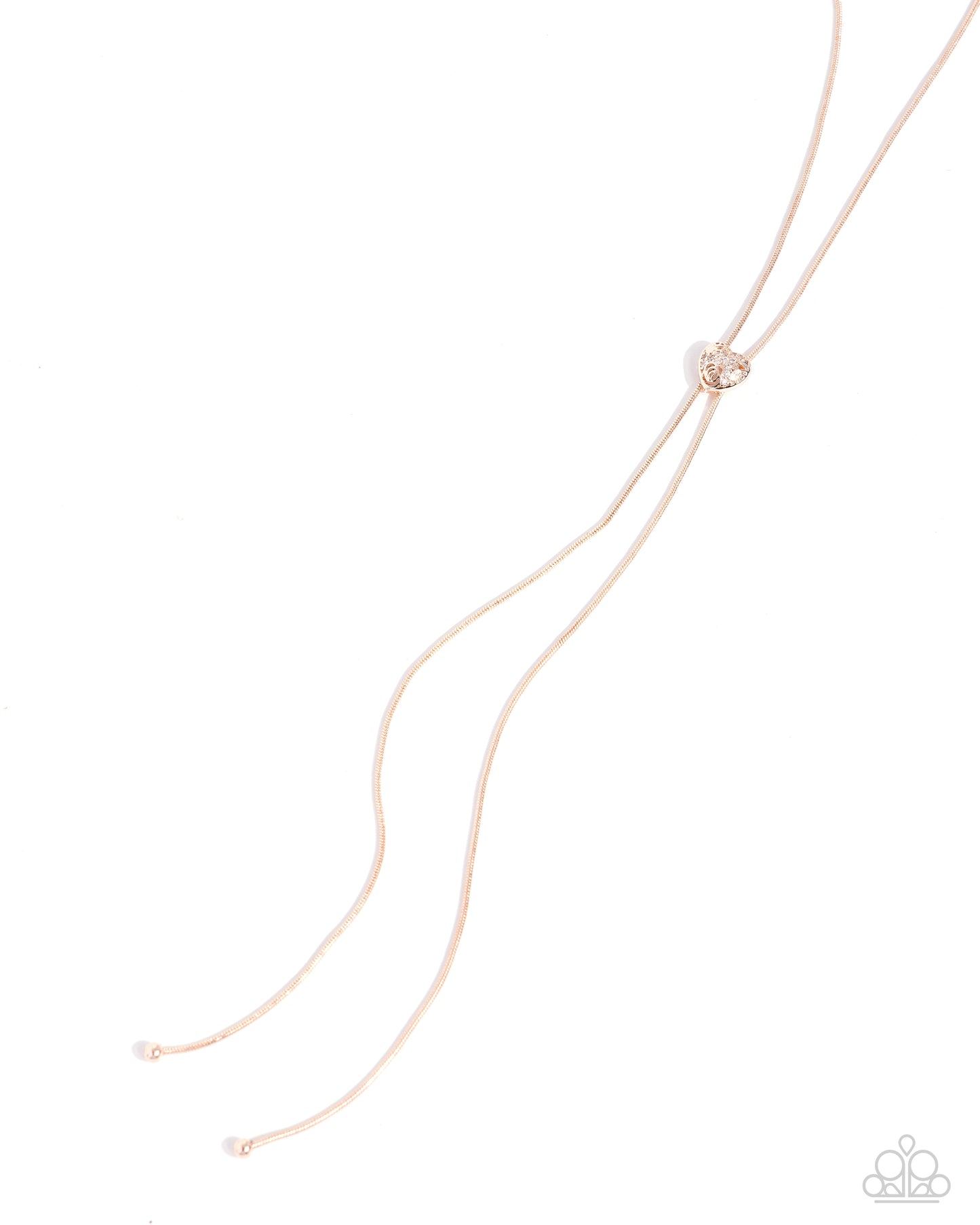 Paparazzi Raised Rose - Rose Gold Necklace