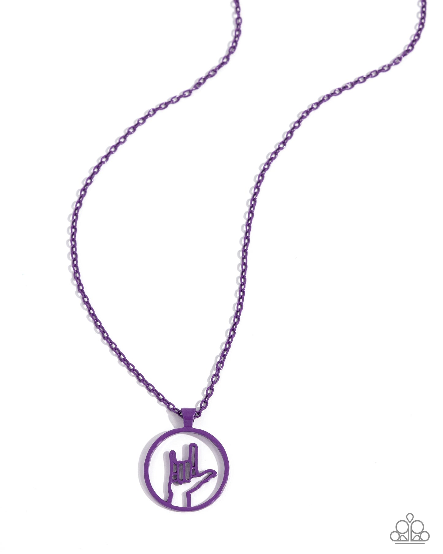 Paparazzi Abstract ASL - Purple Necklace