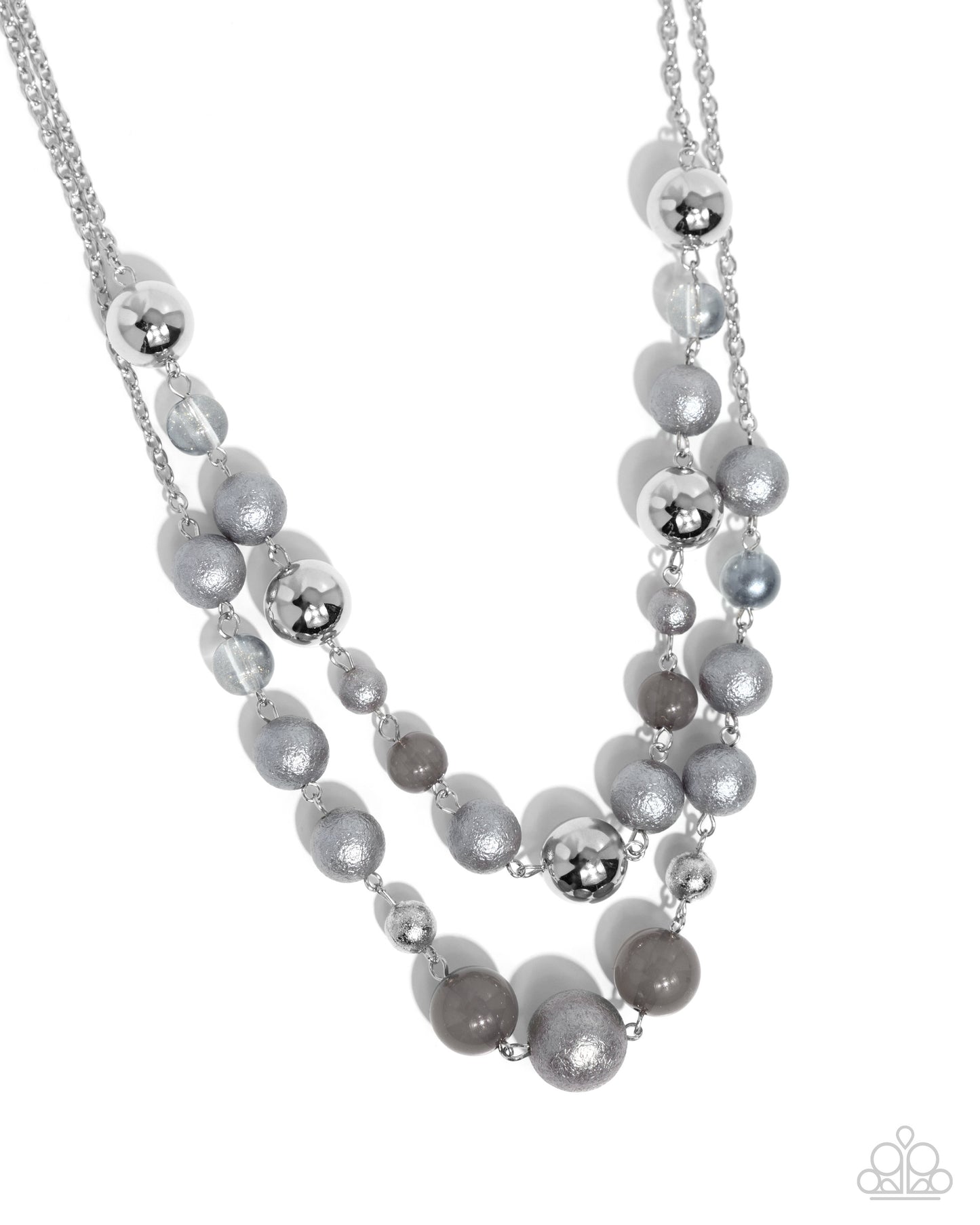 Paparazzi Beaded Benefit - Silver Necklace