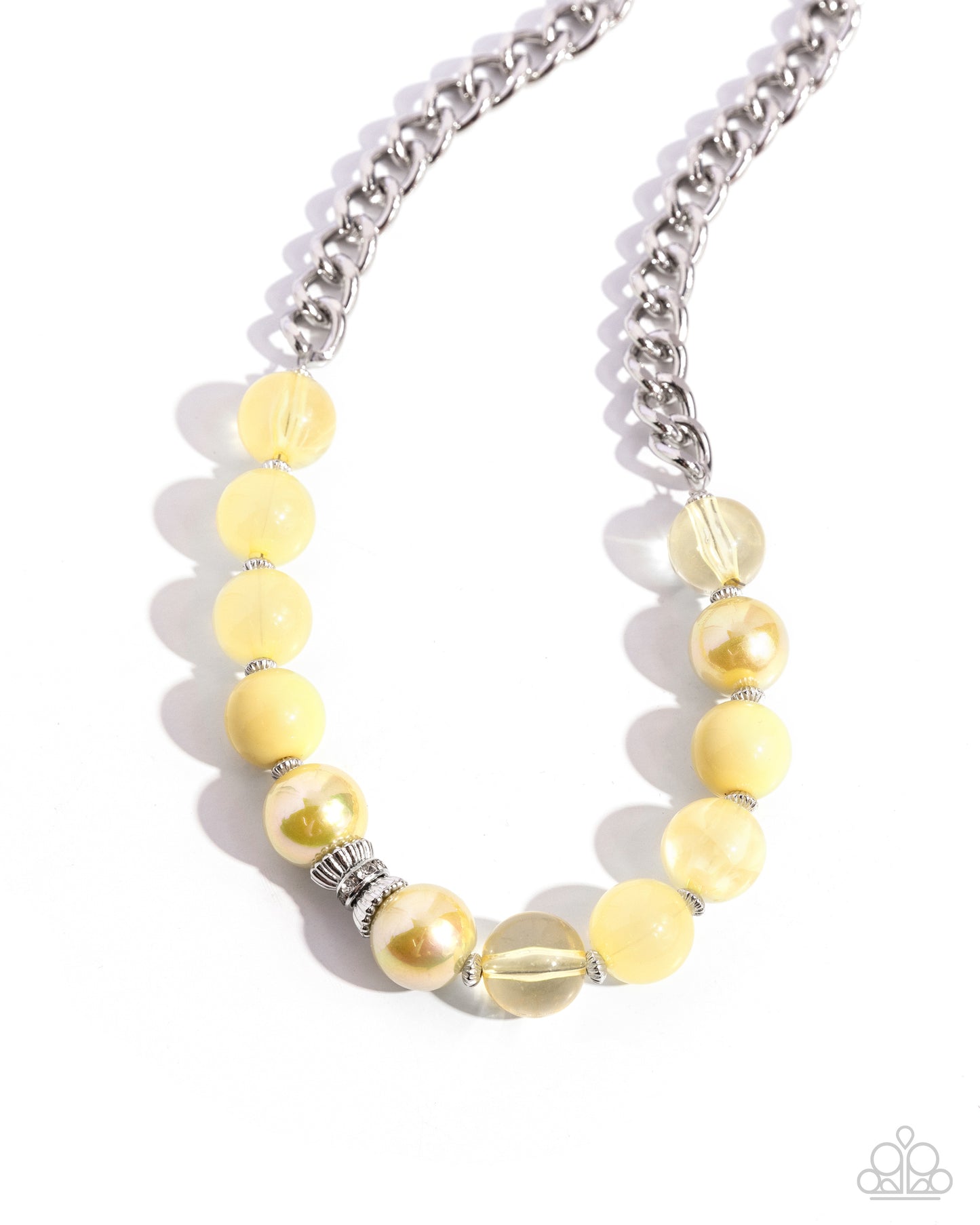 Paparazzi Opulent Opacities - Yellow Necklace