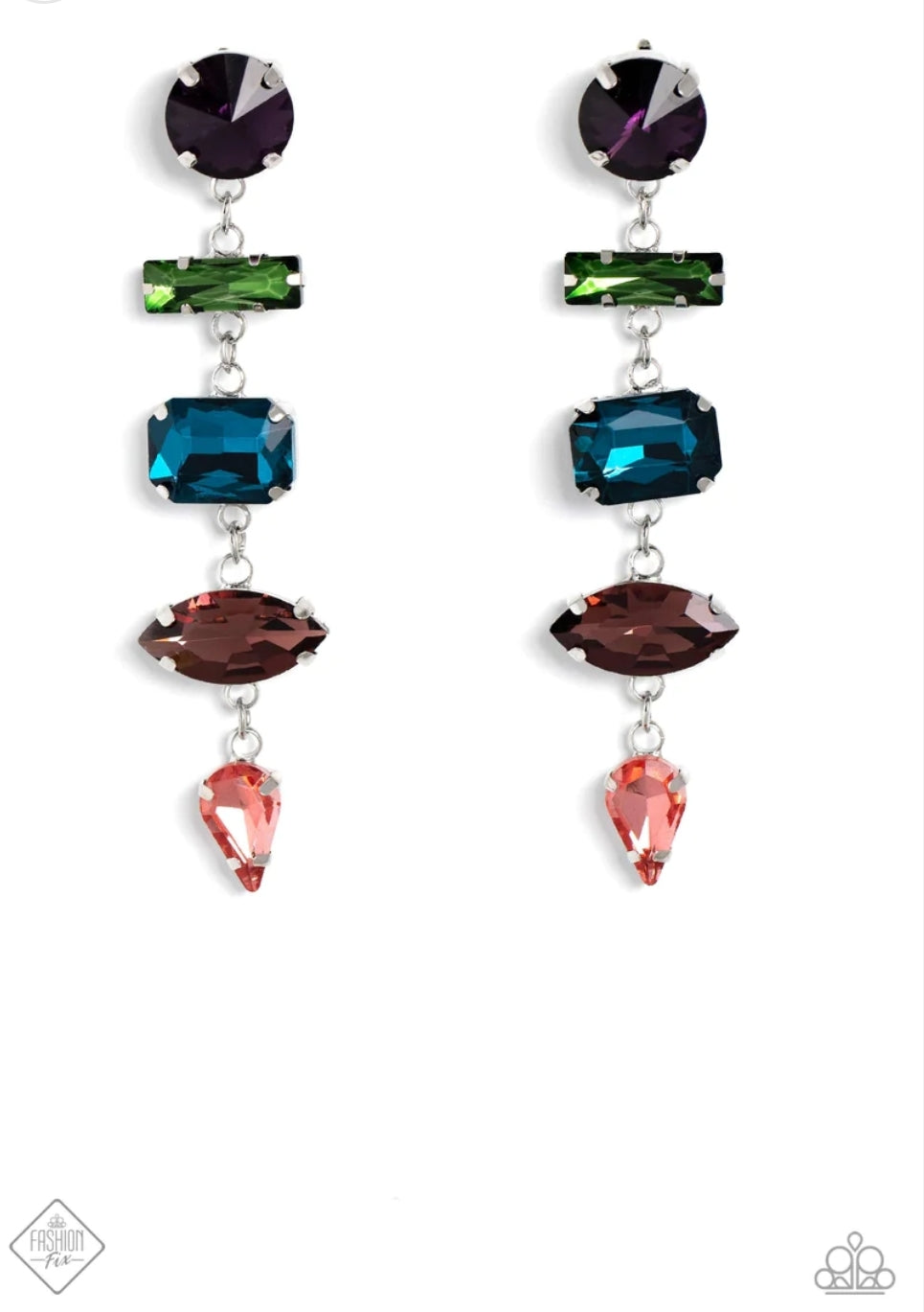 Paparazzi Connected Confidence - Multi Earrings