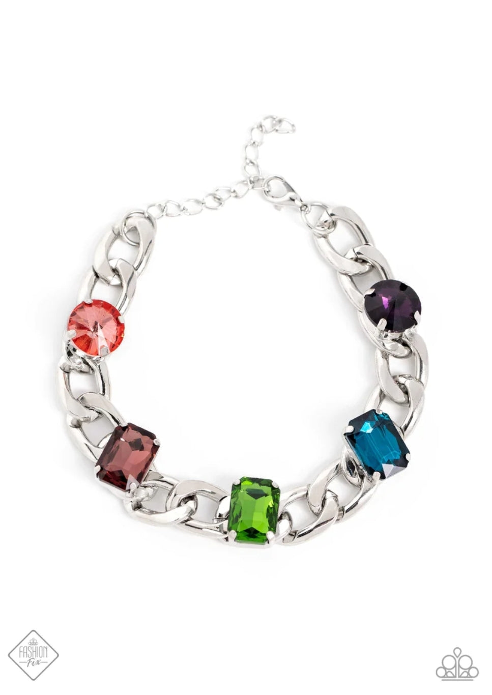 Paparazzi Fearlessly Fastened - Multi - Bracelet