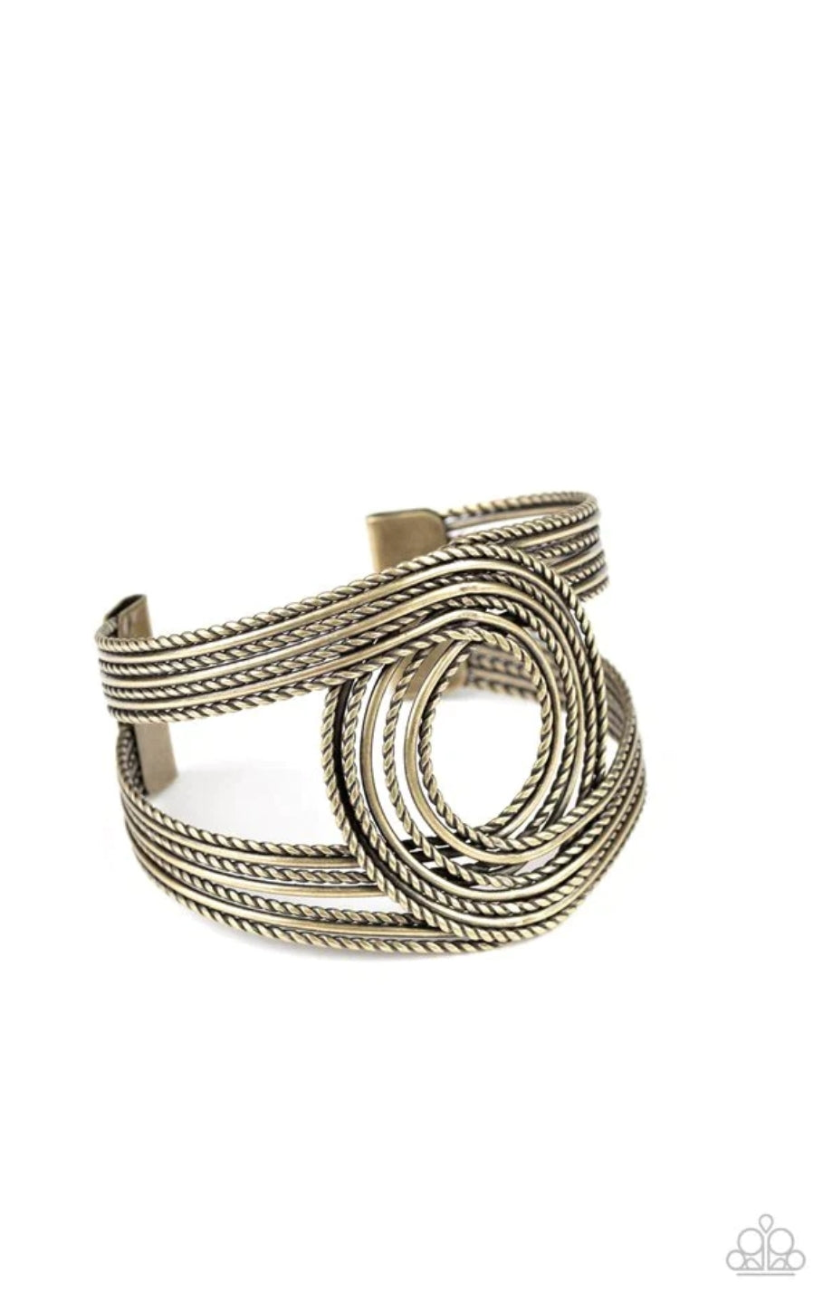 Paparazzi Rustic Coils - Brass Bracelet