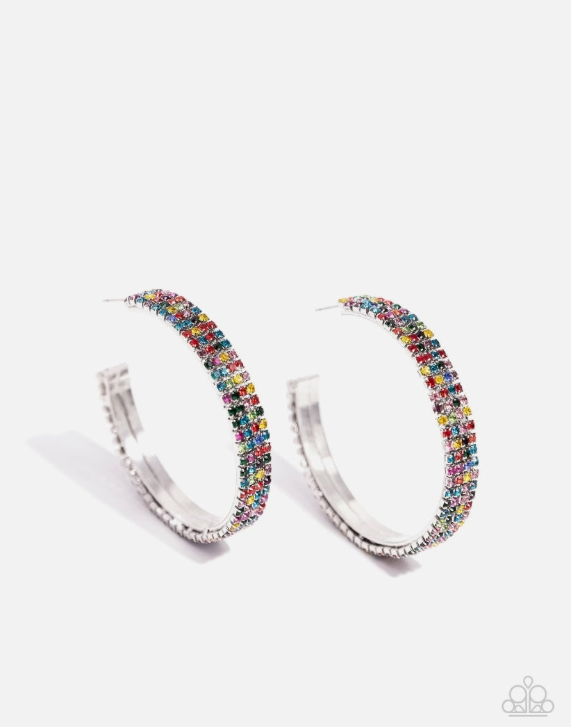 Paparazzi Stacked Symmetry - Multi Earrings