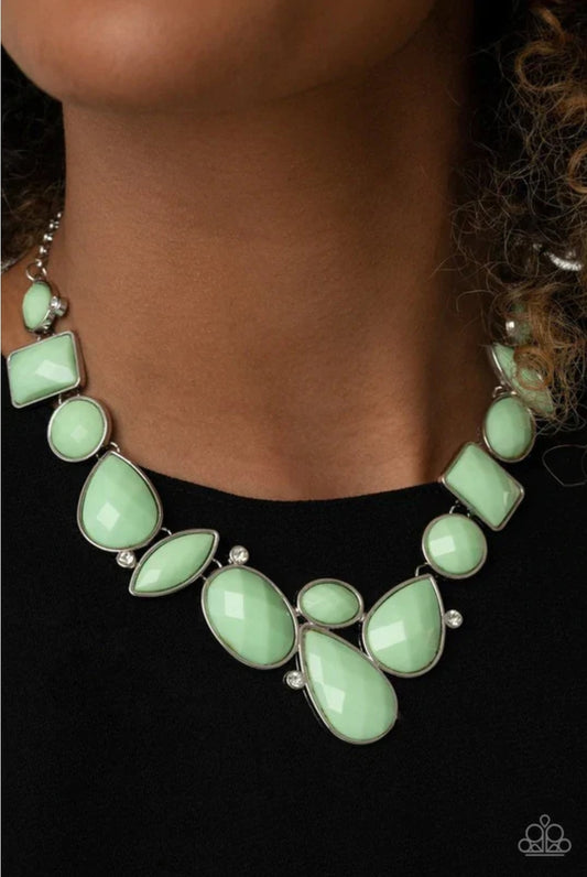 Paparazzi Mystical Mirage Green Necklace