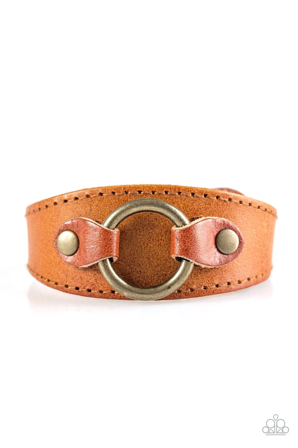 Paparazzi Western Wrangler - Brown Bracelet