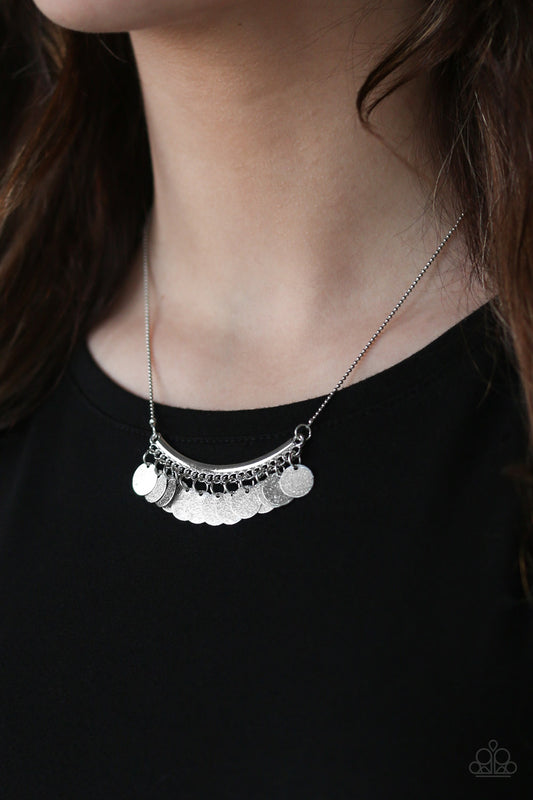 Paparazzi Bohemian Bombshell - Silver Necklace