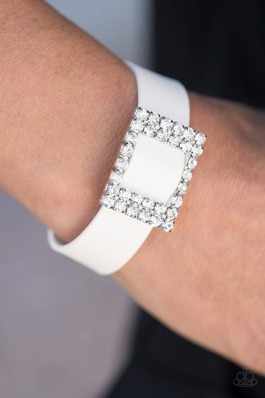 Paparazzi Diamond Diva - White Bracelet