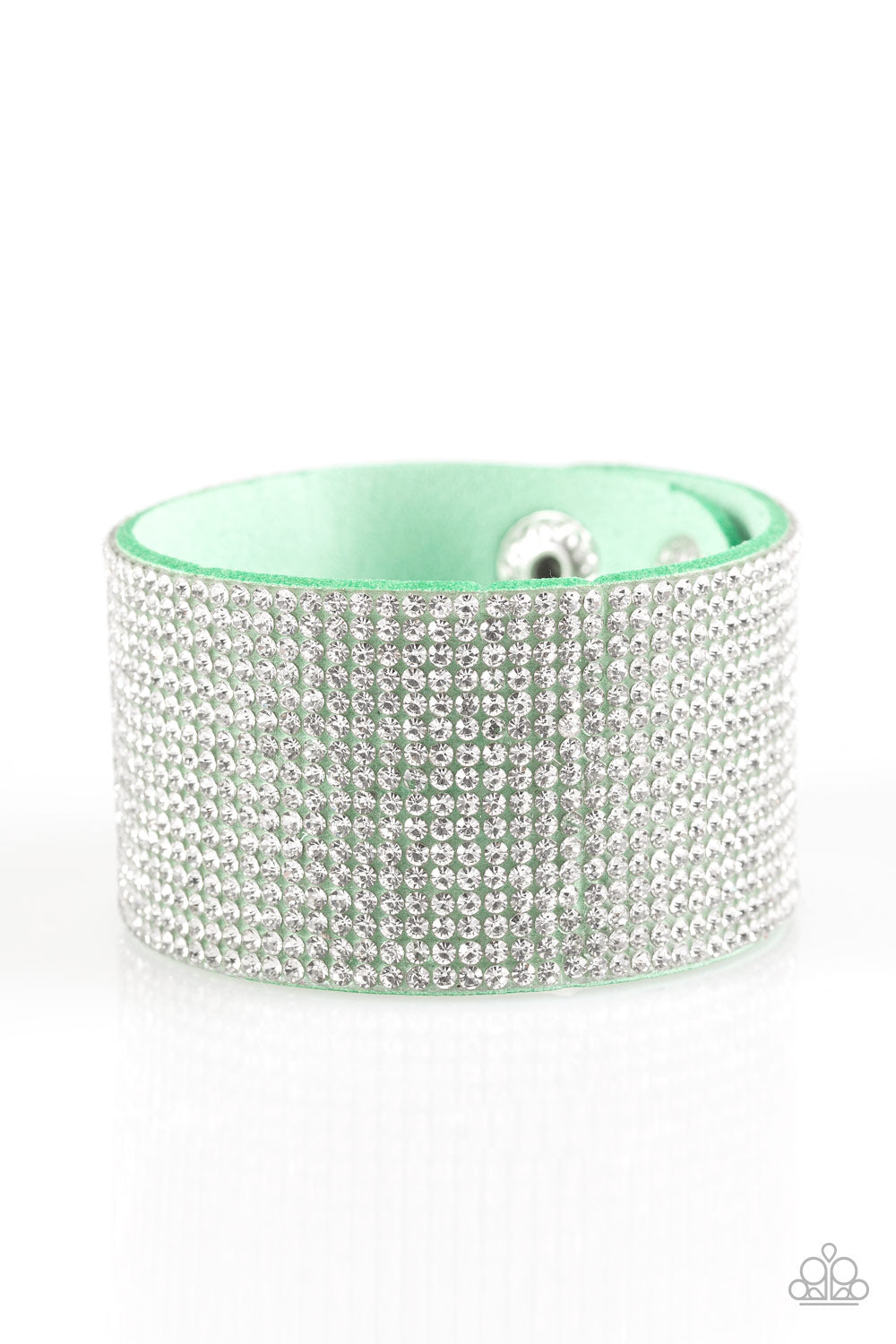 Paparazzi Roll With The Punches - Green Bracelet