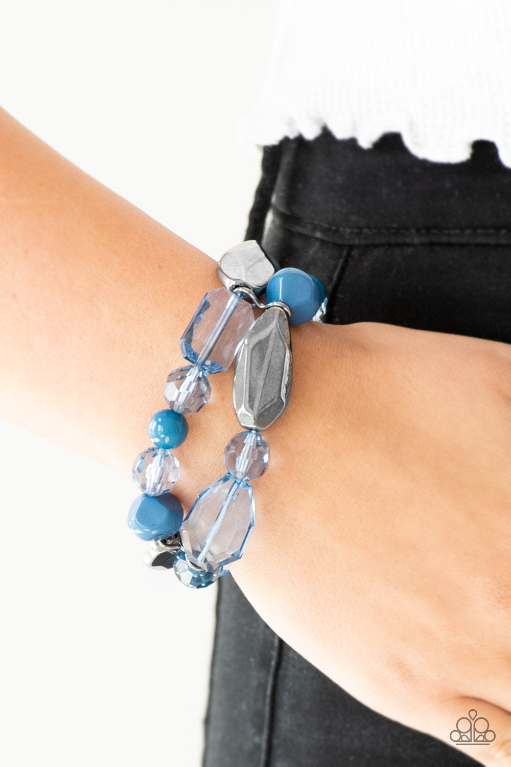 Paparazzi Rockin Rock Candy - Blue Bracelet