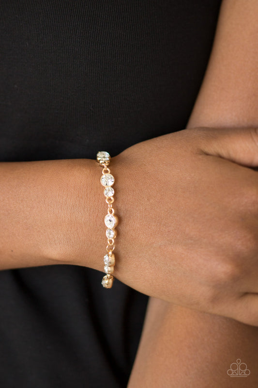 Paparazzi Twinkle Twinkle Little STARLET - Gold Bracelet