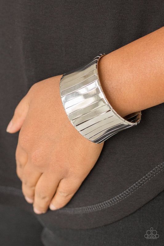 Paparazzi Urban Uptrend - Silver Cuff Bracelets