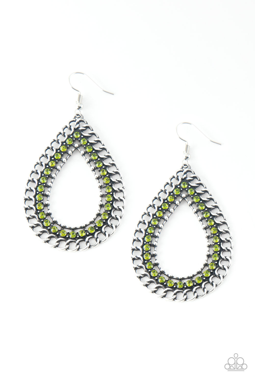 Paparazzi Mechanical Marvel - Green Earring