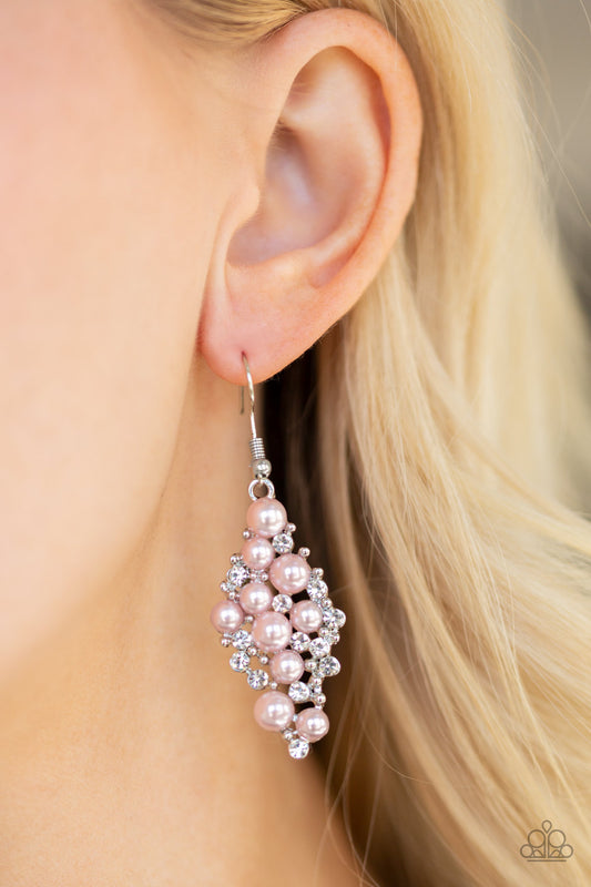 Paparazzi Famous Fashion - Pink Earring