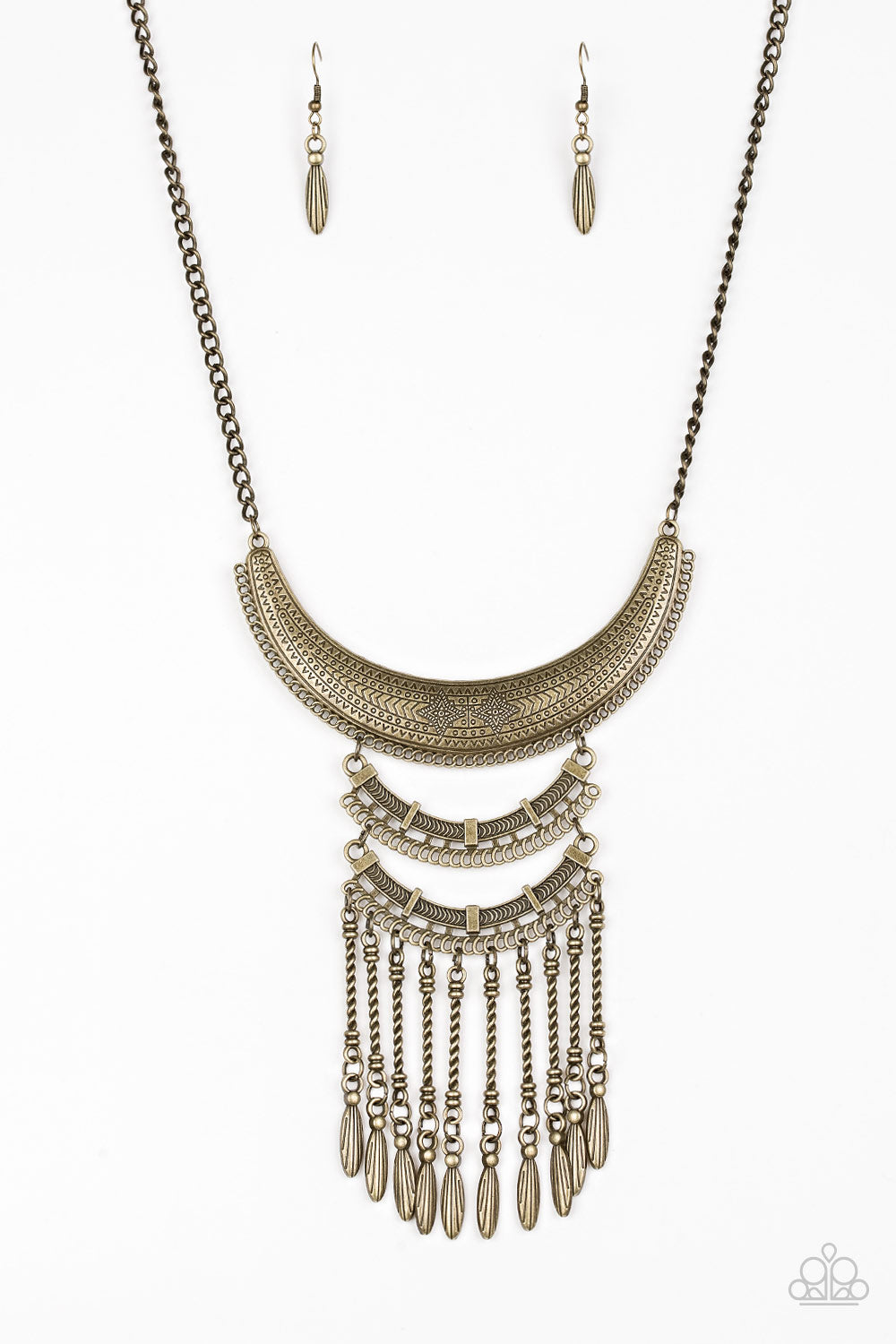 Paparazzi Eastern Empress - Brass Necklace