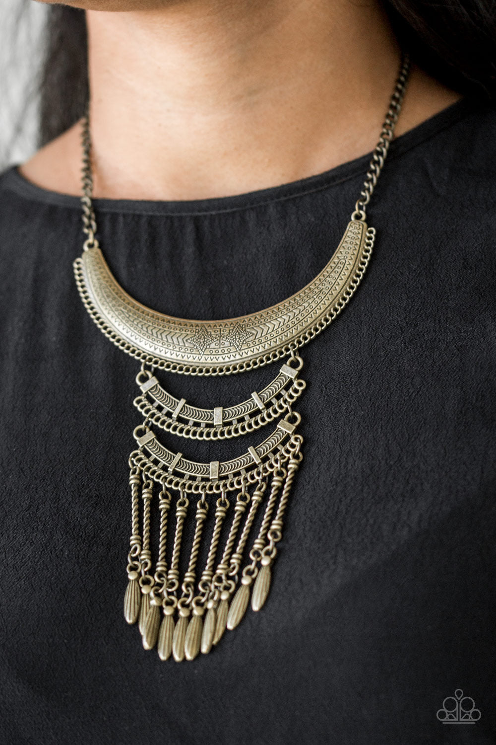 Paparazzi Eastern Empress - Brass Necklace