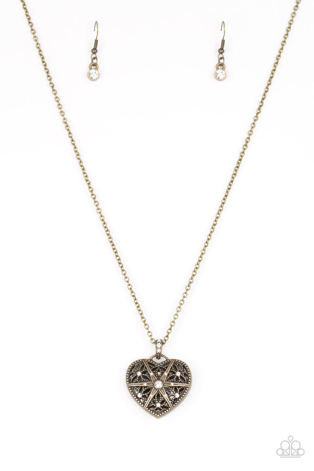 Paparazzi Casanova Charm - Brass Necklace