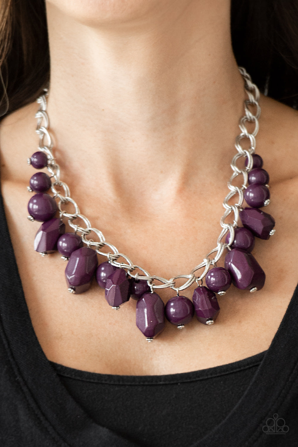 Paparazzi Gorgeously Globetrotter - Purple Necklace