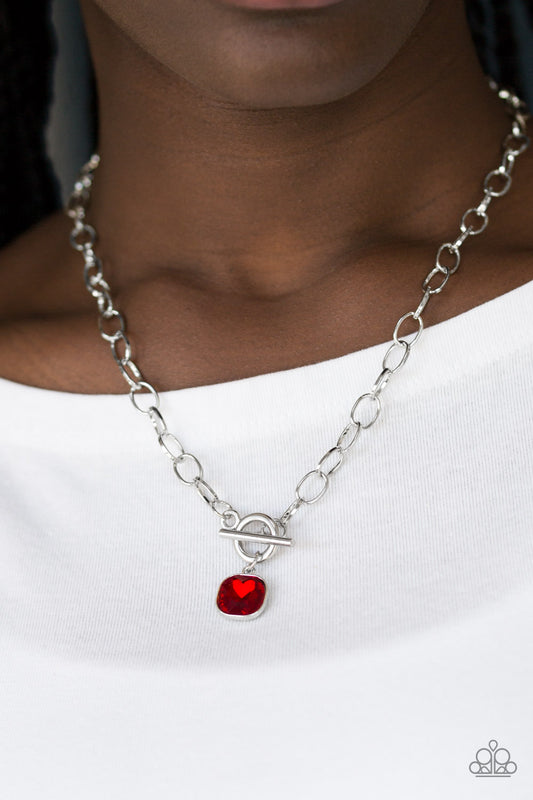 Paparazzi Dynamite Dazzle - Red Necklace