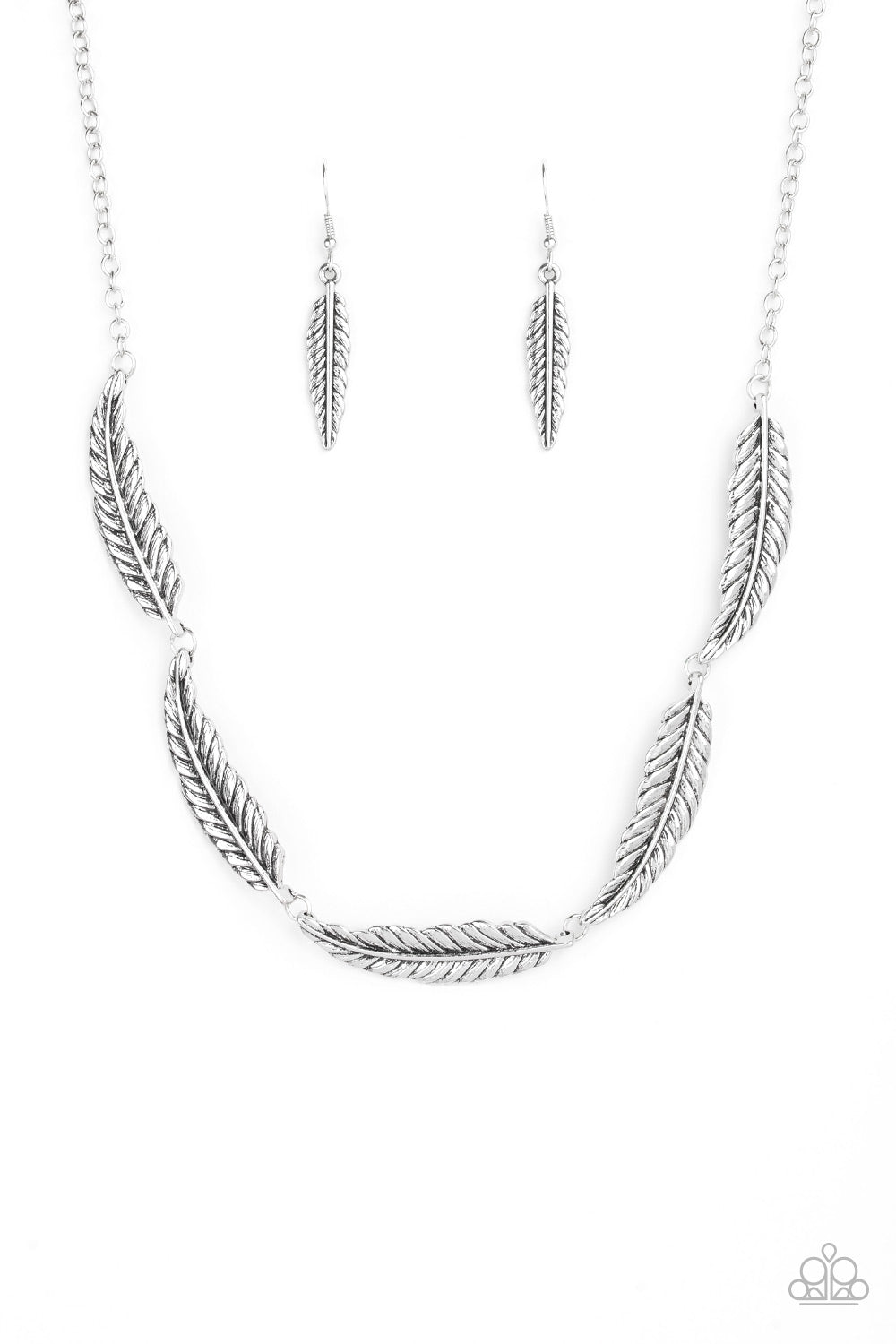 Paparazzi Light Flight - Silver Necklace