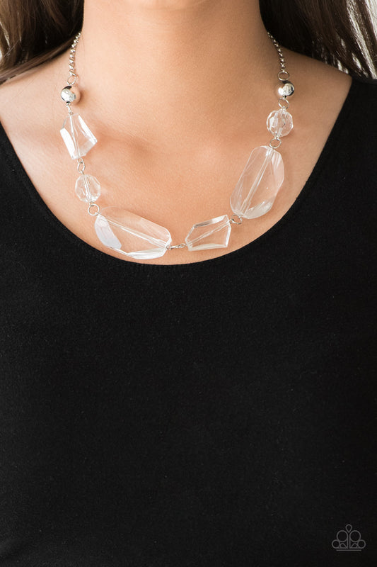 Paparazzi Luminous Luminary - White Necklace