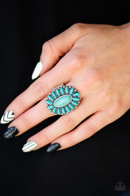 Paparazzi Cactus Cabana - Blue Ring