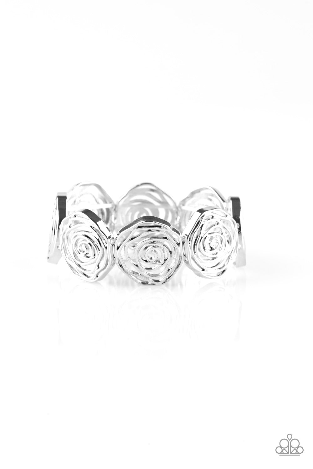 Paparazzi Beat Around The ROSEBUSH - Silver Bracelet