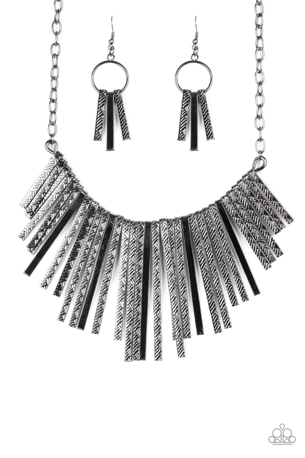 Paparazzi Welcome To The Pack - Black Necklace