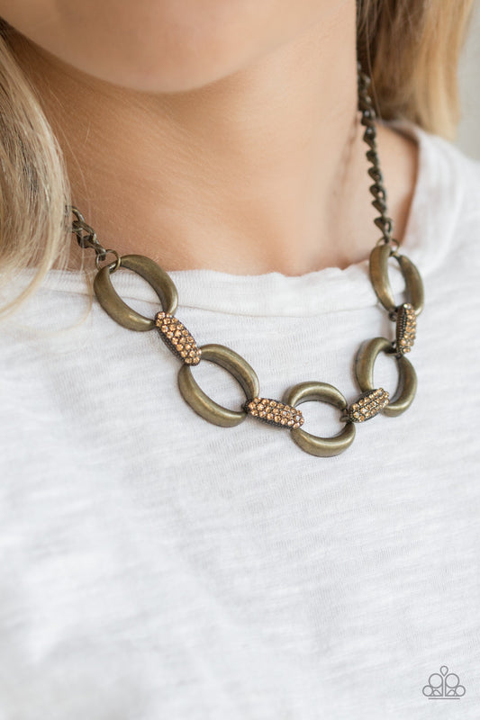 Paparazzi Boss Boulevard - Brass Necklace