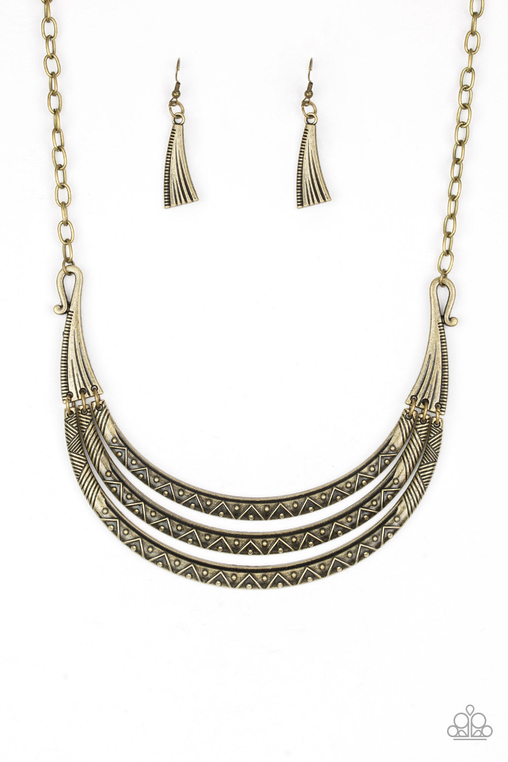 Paparazzi Primal Princess - Brass Necklace