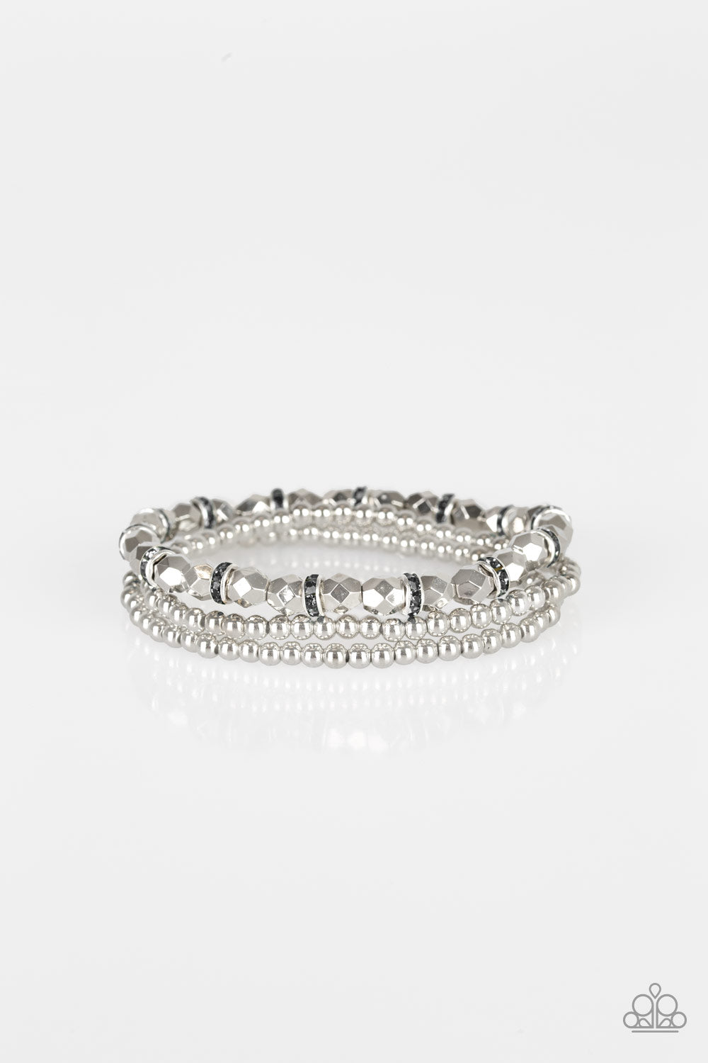 Paparazzi Let There BEAM Light - Silver Bracelet