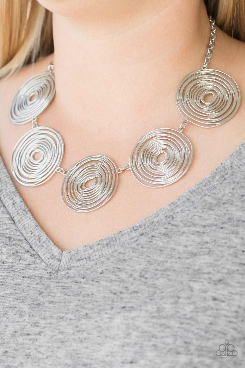 Paparazzi SOL-Mates - Silver Necklace