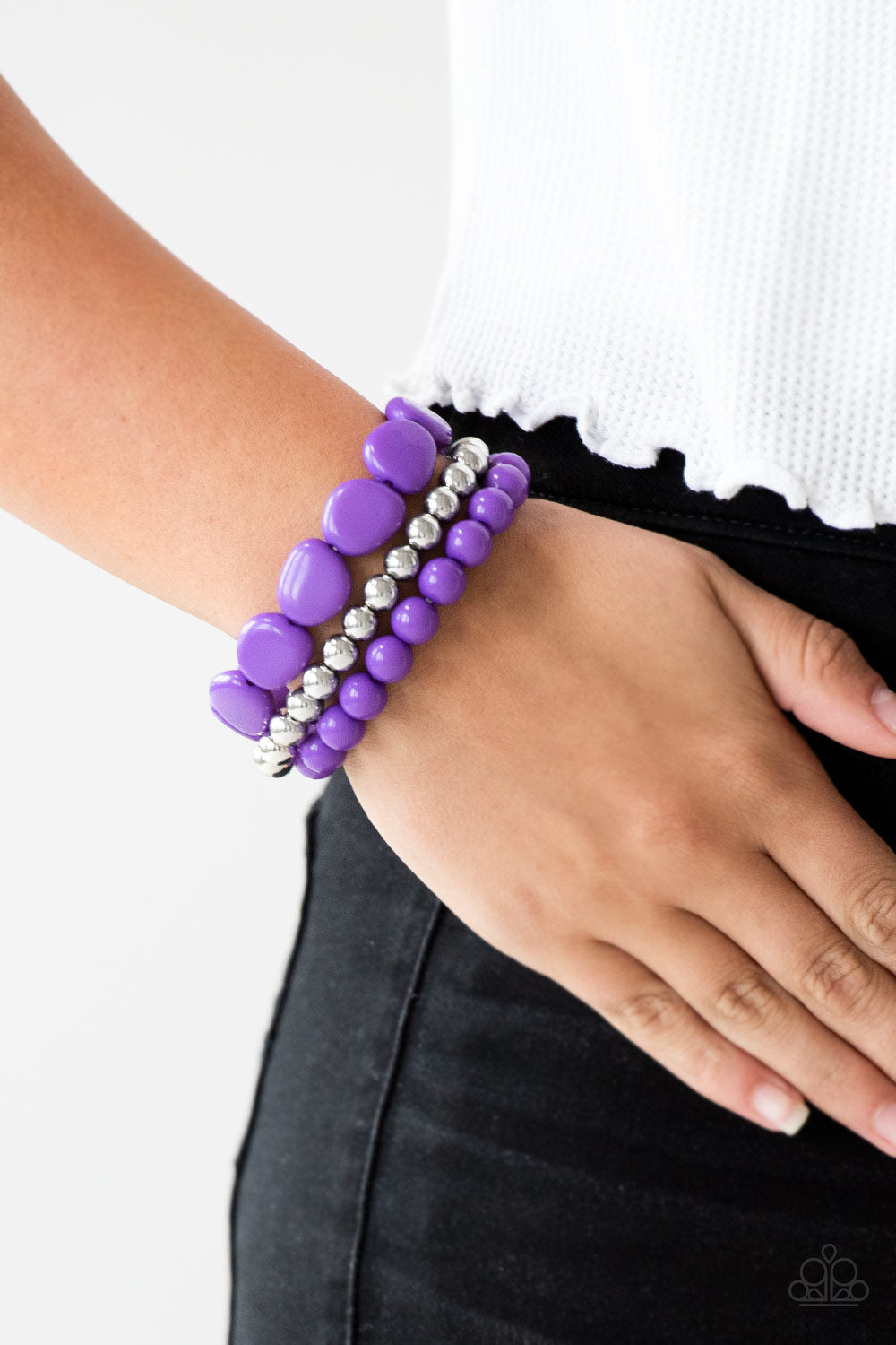 Paparazzi Color Venture - Purple Bracelet