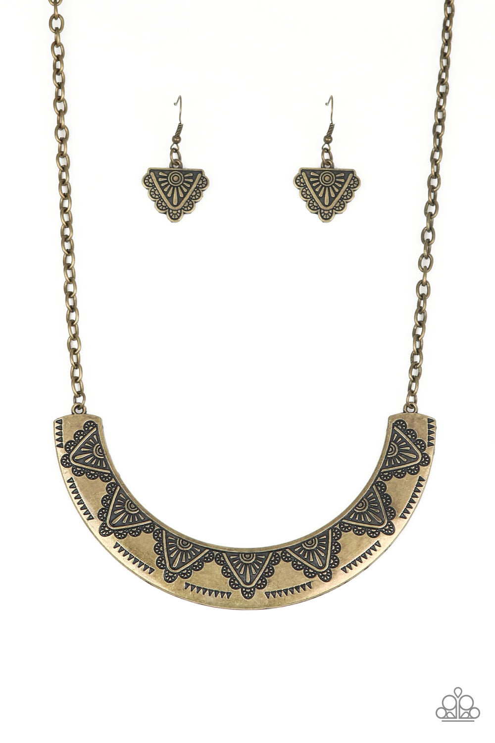 Paparazzi Persian Pharaoh - Brass Necklace