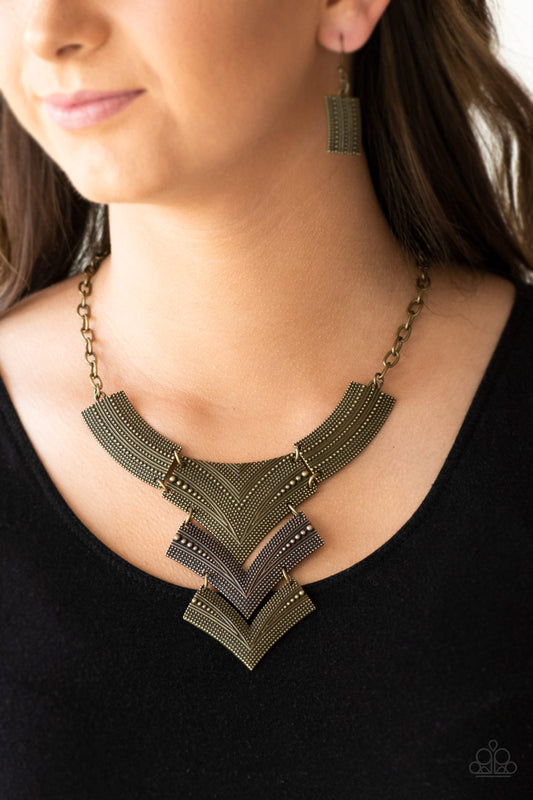 Paparazzi Fiercely Pharaoh - Multi Necklace