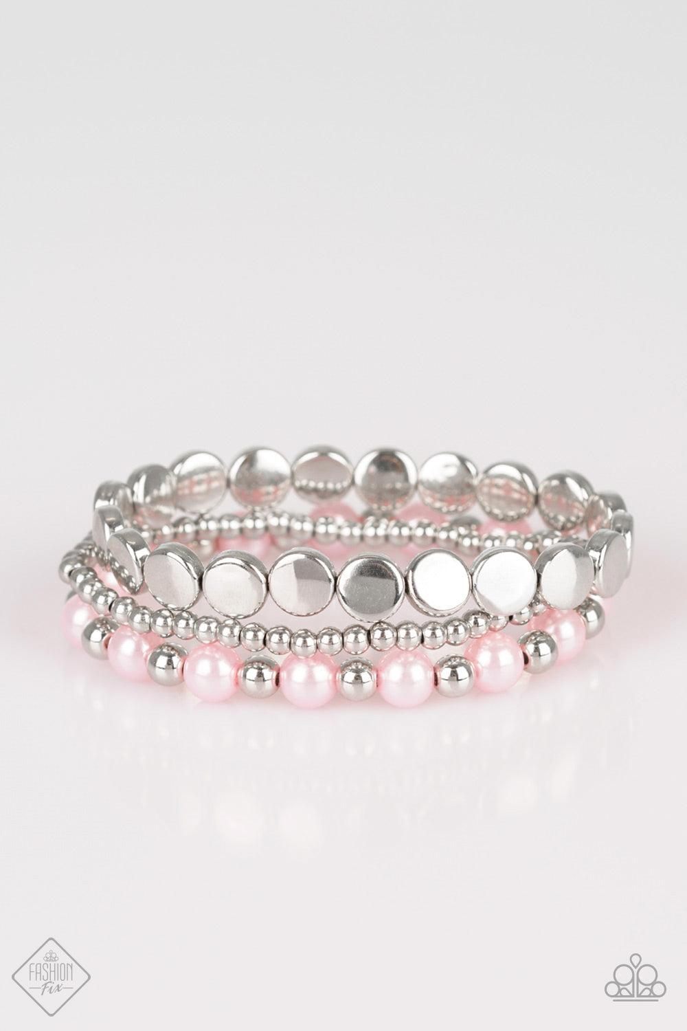 Paparazzi Girly Girl Glamour - Pink Bracelet