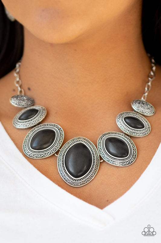 Paparazzi Sierra Serenity - Black Necklace