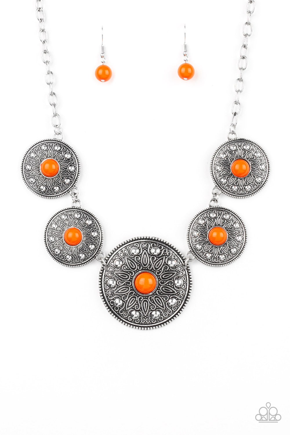 Paparazzi Hey, SOL Sister - Orange Necklace