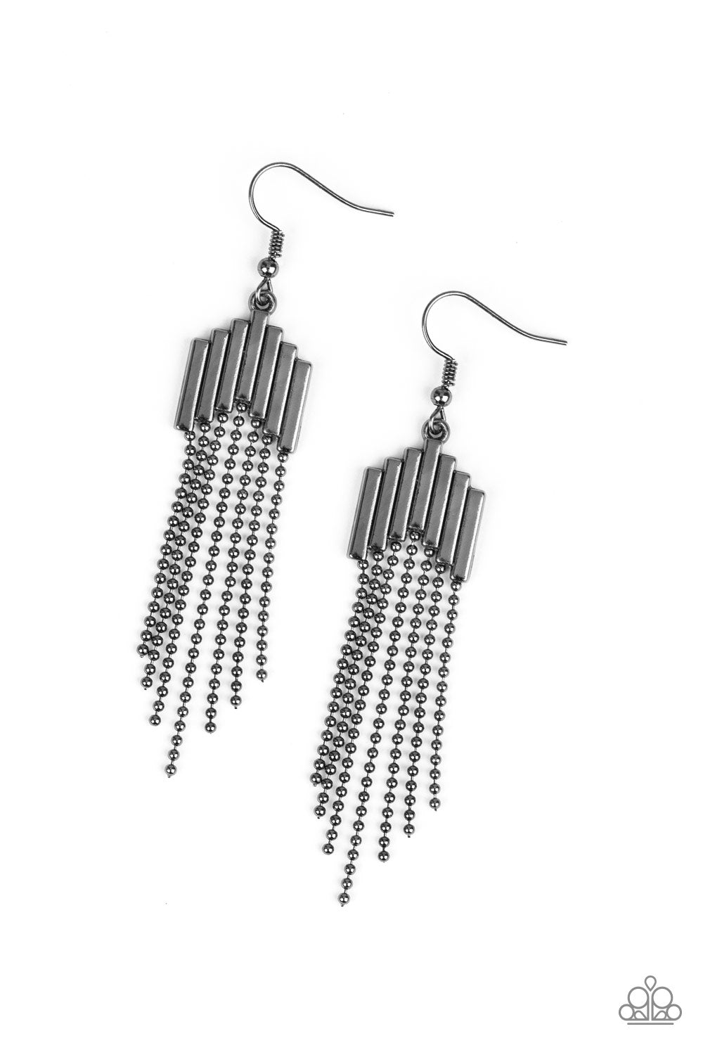 Paparazzi Radically Retro - Black Earring