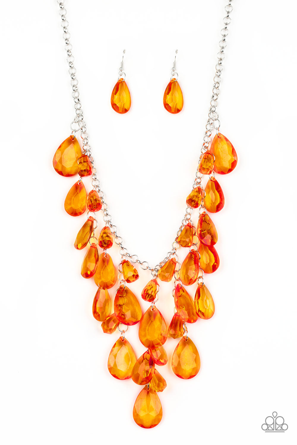 Paparazzi Irresistible Iridescence - Orange Necklace