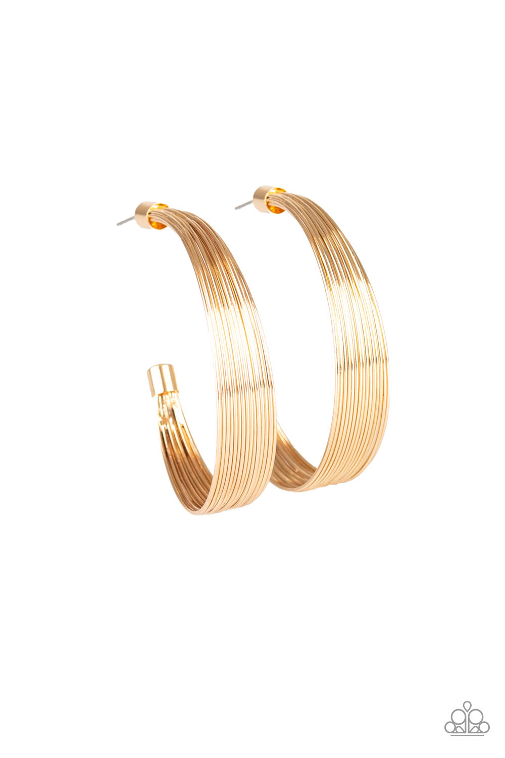 Paparazzi Live Wire - Gold Earring