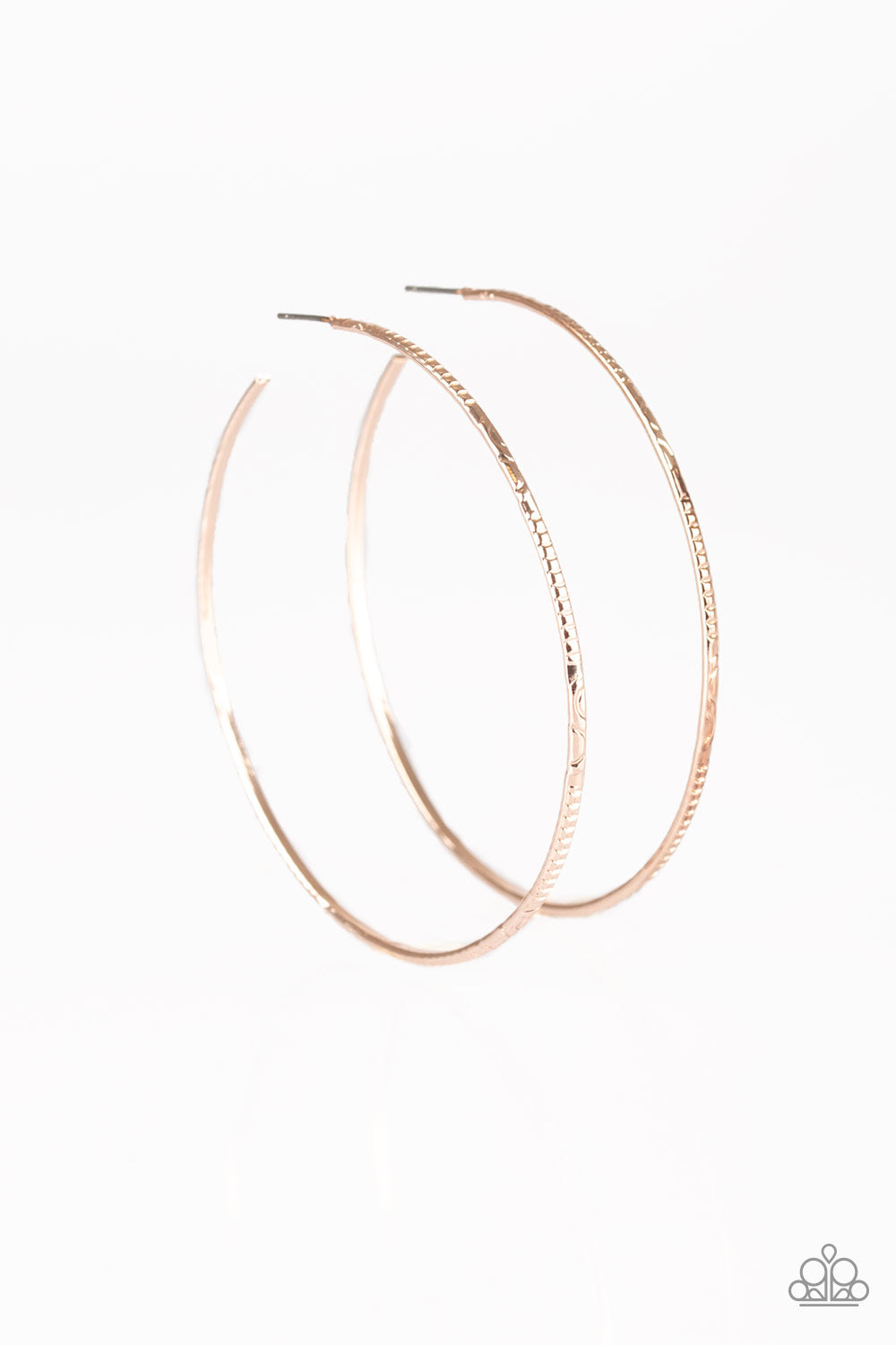 Paparazzi Sleek Fleek - Rose Gold Earring