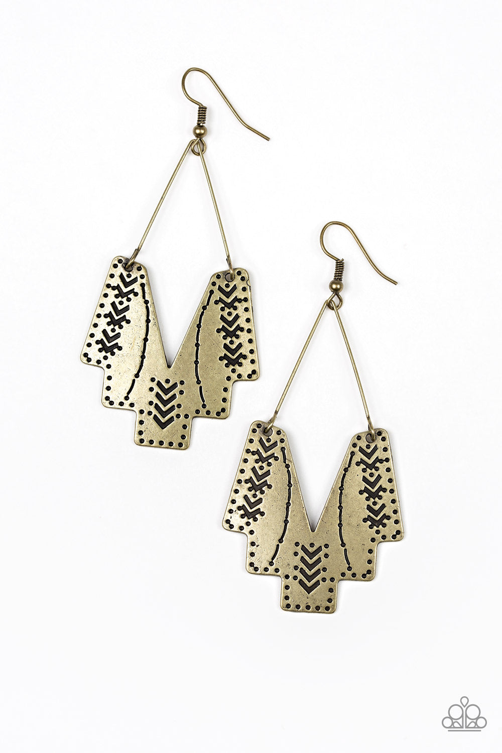 Paparazzi Arizona Adobe - Brass Earring