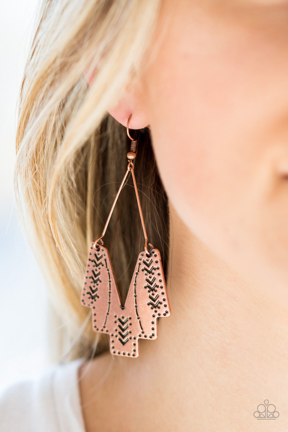 Papapazzi Arizona Adobe - Copper Earring