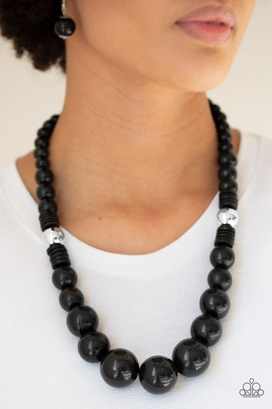 Paparazzi Panama Panorama - Black Necklace