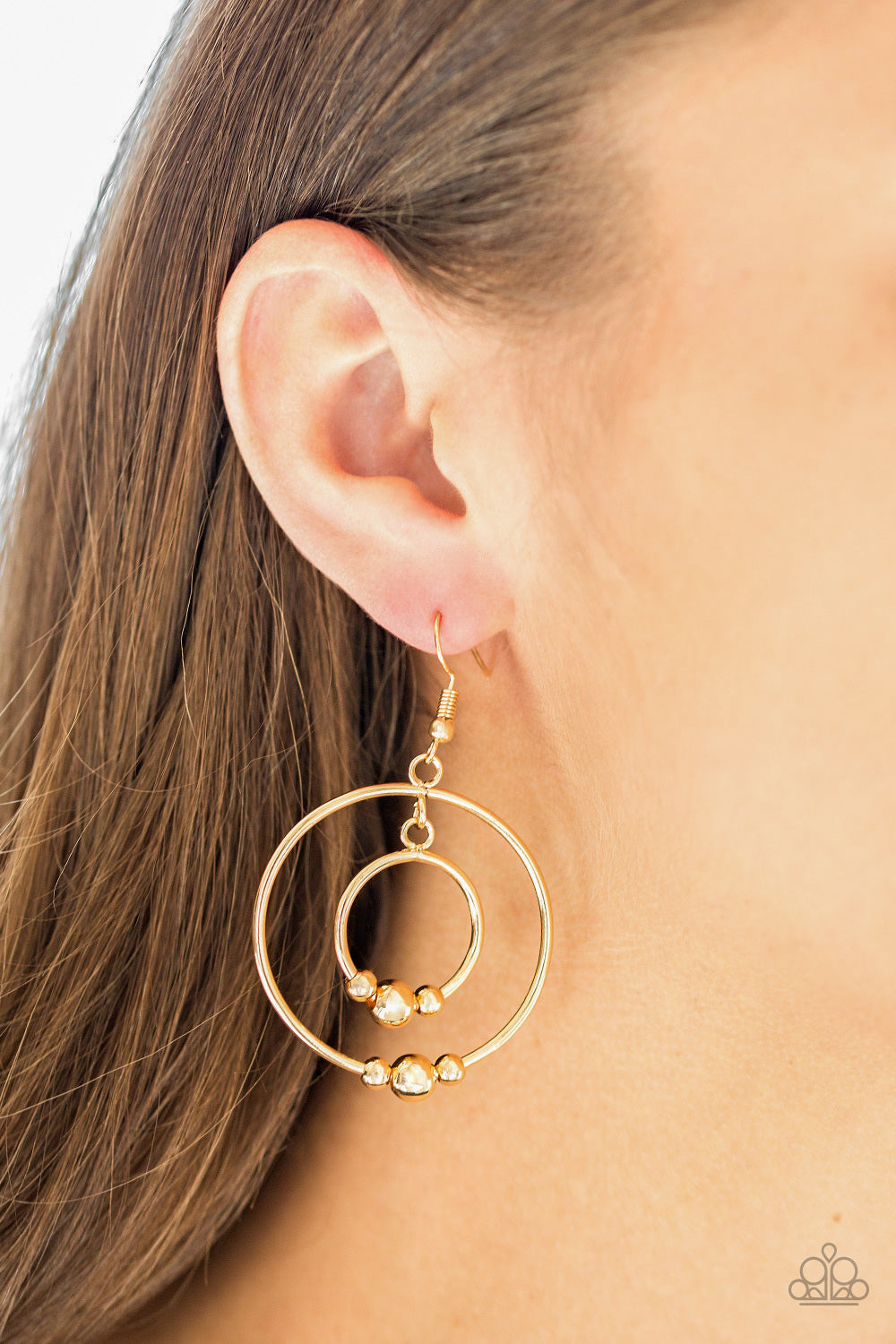 Paparazzi Center of Attraction - Gold Earring