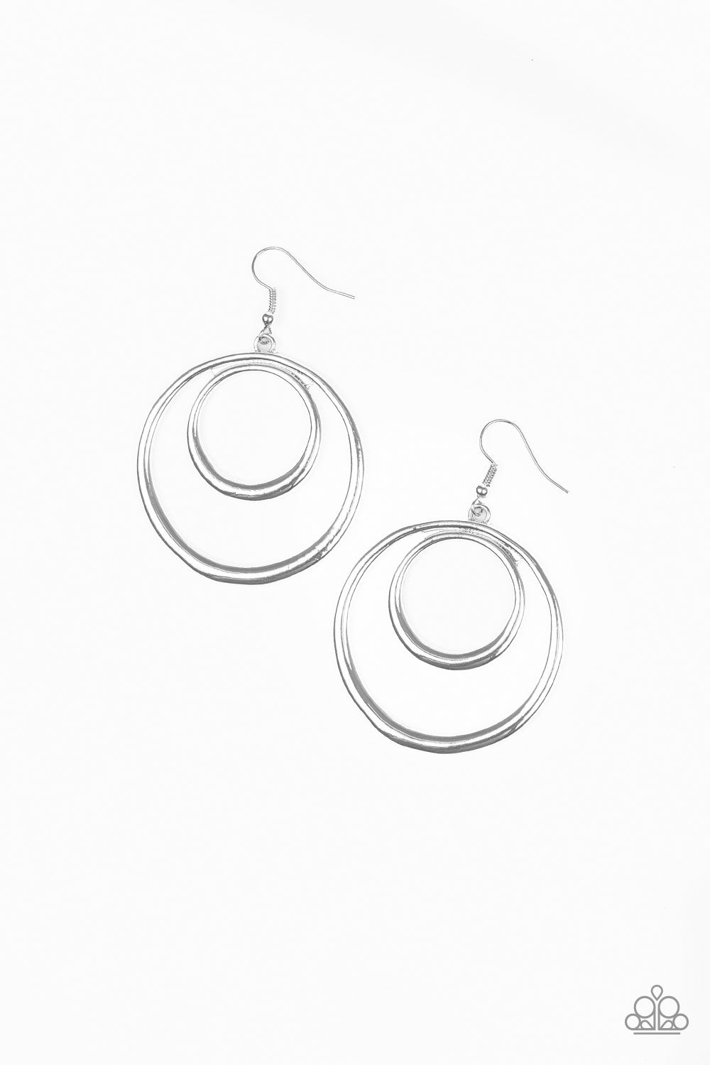 Paparazzi Put Your SOL Into It - Silver Earring